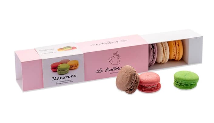 caja de macarons de la mallorquina