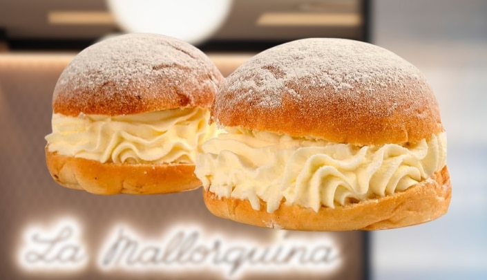 bamba de nata deliciosa de La Mallorquina