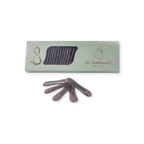 lenguas de gato chocolate negro la mallorquina bomboneria chocolatina artesanal